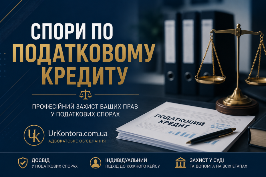 СПОРИ ПО ПОДАТКОВОМУ КРЕДИТУ
